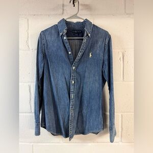 Ralph Lauren Women’s Casual Blue Denim Shirt